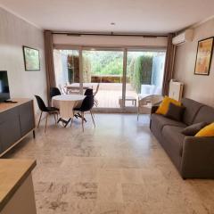 Appartement avec grande terrasse & piscine, Rez-de-jardin, Antibes