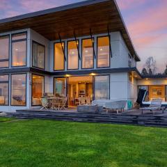 Chic Whidbey Island Waterfront Home w Hot Tub Firepits Views