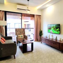 Premium 1BHK Urban Stay - Pool, Gym & Modern Comforts Near Candolim Beach