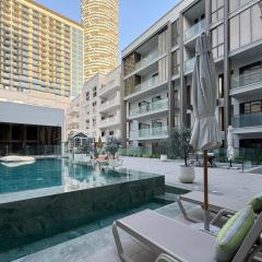 Grand 2BR Pool Duplex in Jumeirah Village Circle