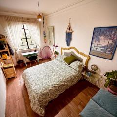 Lovely cozy & spacious room in heart of Condesa