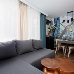 Central Warsaw Modern Studio with AC and next to the Metro by Noclegi Renters