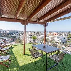 Glyfada Residence Top Floor With Sea & Tower View