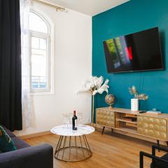 Gatsby - Appartement rénové élégant, Hypercentre Saintes, Calme, Fibre, TV 4K, Netflix