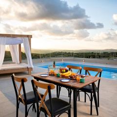 Aurora Heraklion Seasons Villa- Sea Pool Fireplace