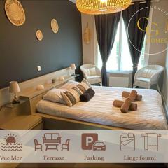 FACE MER grand T3 familial, parking gratuit