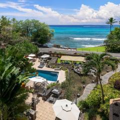 Top Floor Ocean-View Condo Walk to Kona Beaches!
