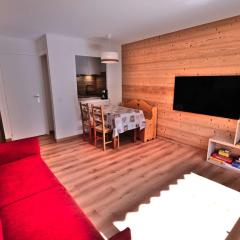 Studio rénové 4 pers avec terrasse, Le Grand-Bornand centre - FR-1-458-259