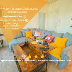 Hypercentre-Plage, "LE SAINT-VINCENT" Cocon Cozy et Chaleureux de 50m2