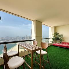 Trophy - luxury 1 BR with sea view on high floor