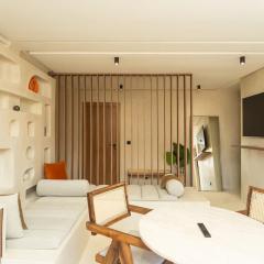 Elegant et cosy studio avec baignoire