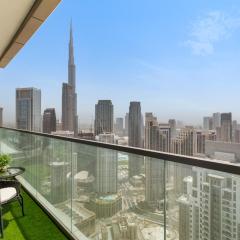 Luxe High-Rise with Burj Khalifa and Sunset view