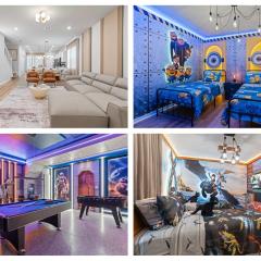 Epic Family Villa Pool Theater Themed Bedrooms