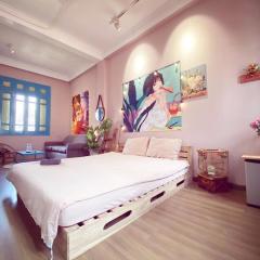 BLUE ROOM with BALCONY