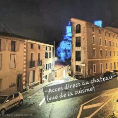 Spacieux 120 m2 en 3 chambres centre Foix - 2 sdb et 2 wc - Parking gratuit à 1 Minute