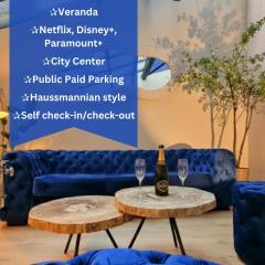 Appartement luxueux avec véranda, centre-ville