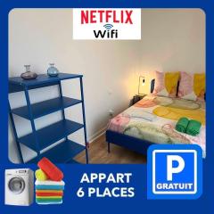 26 CHIC & COSY NOIRETABLE F2 55m2 WIFI SMART TV NETFLIX