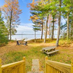 Dock and Fire Pit Lakefront Cottage in Gould City!
