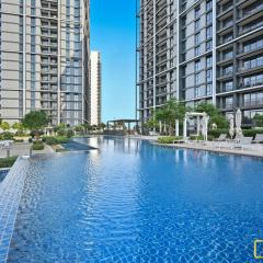 Premium 1BR with Panoramic Views Creek Harbour Steps from Creek Harbour Walk
