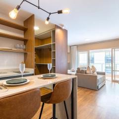 Easy Star - Studio sofisticado C/Vaga no Campo Belo - AH06I