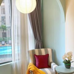 Pastel Arch Studio I Pool View in City Center - District 4 I