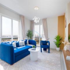 Balcony Offering Captivating Lake Views 1BR, Just a Hop from the Golf Course, Lakeside B, Dubai Production City by Deluxe Holiday Homes