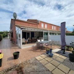 Belle maison spacieuse et traversante, climatisée, Wifi, vue réserve, 6-8 couchages à PORTIRAGNES PLAGE LRCS91