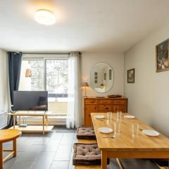 Studio moderne pour 4 pers, balcon sud, proche piste, résidence Roc Rouge - FR-1-807-107