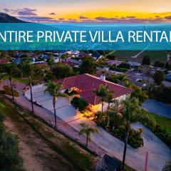 Entire Private 5-BR 3-Acres Estate, 3000 sqft, near Winery in Fallbrook, Available Now