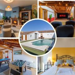 Villa Familiar l Piscina I Cine l Bbq l Sala de Juegos I 6min Segovia I 50min Madrid I 17 px