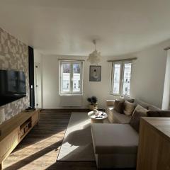 Lovely 1BR & 1LR Apt for 4P, Only 15 Min Walk to City Center