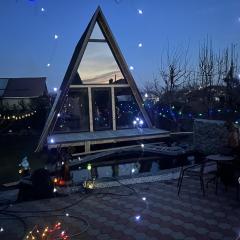 Cabana A Frame de pe Malul Iazului