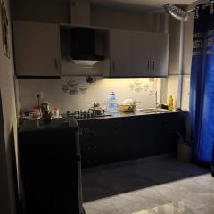 1 Bed apartment sitting area attached kitchen and bathroom with hot n cool AC