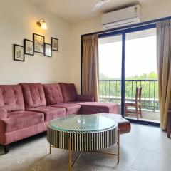 Contemporary 2BHK Family Retreat with Mangrove view, Pool & Amenities - Near Candolim Beach