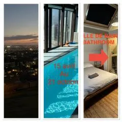 Rouen ECO LODGES maison entière avec terrasse dans jardin potager piscine parking