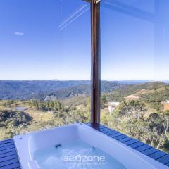 Linda cabana com jacuzzi e vista incrível VST004