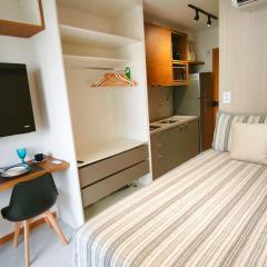 Studio com varanda vista mar em Armação