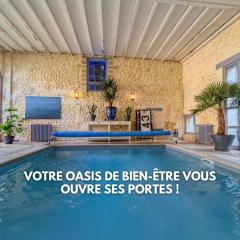Manoir XV et Grange avec Piscine chauffée privée