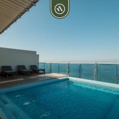Oceanview Penthouse with Private Pool - BBQ