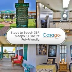 Retreat Steps to Beach Firepit Family Fun