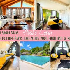 Hook's Cabin- Lake & Pool Near Disney A-frame