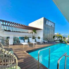 Upscale City Center Condo Pool