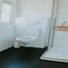 Comfortable forest lodge with open space