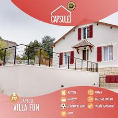 Capsule Villa Fun Jacuzzi cinéma Foot Poker Console