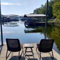 Newly Updated in a Private Cove, with Firepit, Flat Lawn, Dock, Boat Slip & Kayaks in Osage Beach