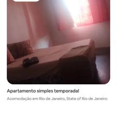 Apartamento simples temporada!