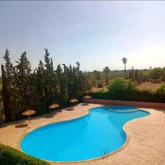 Appartement 2 chambres, piscine, vue palmeraie