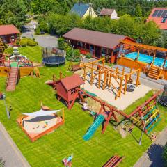 Domki Forest sauna jacuzzi balia Darłowo Darłówko Rusko