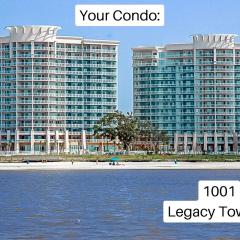 Spacious Beachview End Unit in Legacy Tower 1 -1001 - 3 bedroom 3 bath condo