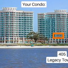 Beachview Condo at Legacy Tower 1 -405 - fully furnished 3 bedroom 2 bathroom